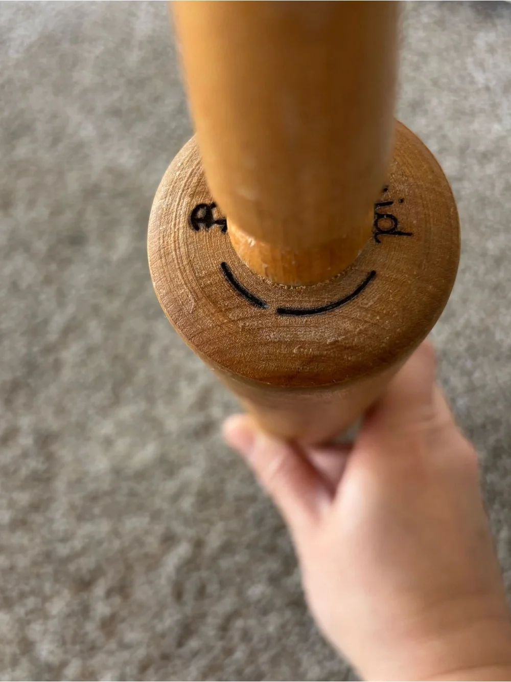 Vintage Baribo Maid Rolling Pin Hardwood 16.5”